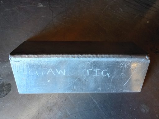 Aluminium Corner Joint TIG,GTAW